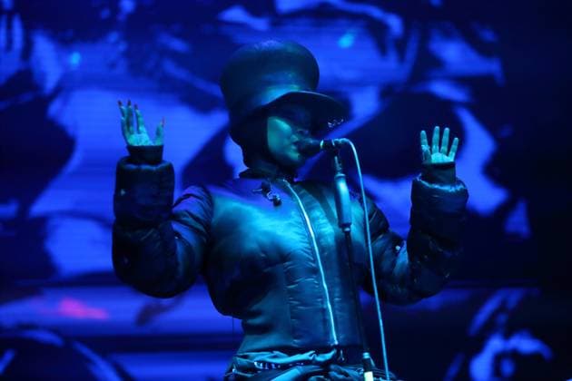 Erykah Badu at a concert at the Uber Eats Music Hall in Berlin, November 4, 2025 Erykah Badu concert Berlin