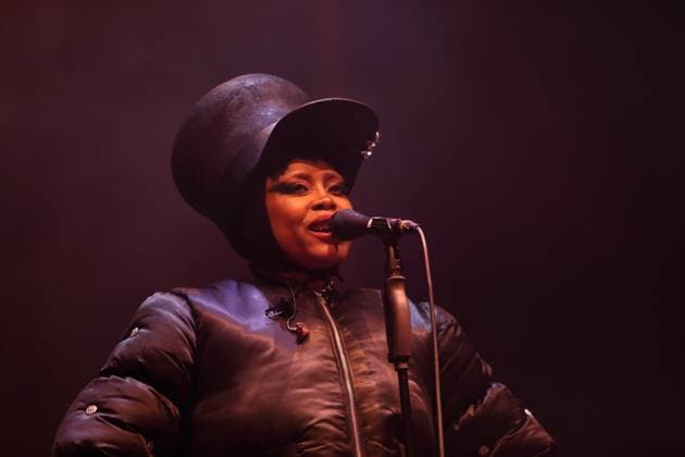 Erykah Badu at a concert at the Uber Eats Music Hall in Berlin, November 4, 2025 Erykah Badu concert Berlin