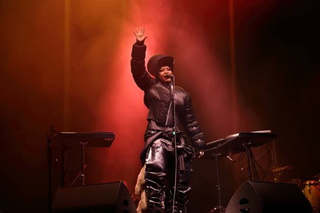 Erykah Badu at a concert at the Uber Eats Music Hall in Berlin, November 4, 2025 Erykah Badu concert Berlin