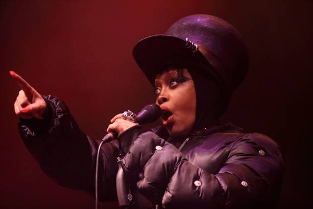 Erykah Badu at a concert at the Uber Eats Music Hall in Berlin, November 4, 2025 Erykah Badu concert Berlin