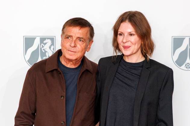 Andreas Gursky with his wife Annika Gursky at the award ceremony of the State Prize of North Rhine-Westphalia 2025 to photographer Andreas Gursky at K21 Düsseldorf, 04 11 2025 Foto:xO.xLangelx xFuturexImagex staatspreis_5121