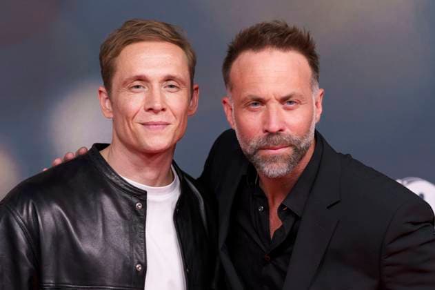Matthias Schweighöfer and Erik Schmitt at the premiere of the movie Das Leben der Wünsche at Mathäser Filmpalast Munich, 04 11 2025 Foto:xN.xKolinzx xFuturexImagex wuensche_5172
