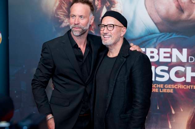 Erik Schmitt and Benno FuÌˆrmann at the premiere of the movie Das Leben der Wünsche at Mathäser Filmpalast Munich, 04 11 2025 Foto:xN.xKolinzx xFuturexImagex wuensche_5198