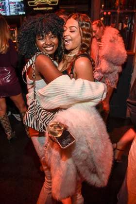 abb Abrechnung Noella Mbomba and Hati Suarez as guests at the exclusive pre-screening of the new Pro Sieben reality show Die Abrechnung Der Promi Showdown at Festsaal Kreuzberg Berlin on 04 11 2025in Berlin Berlin Germany