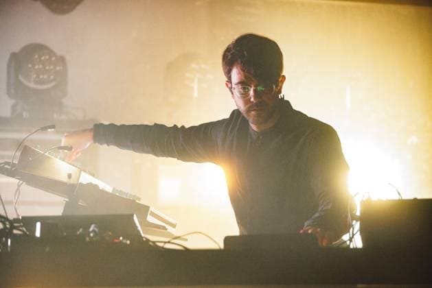 Grandbrothers live in Copenhagen, Denmark Copenhagen, Denmark. 04th, November 2025. The German-Swiss musical duo Grandbrothers performs a live concert at VEGA in Copenhagen. Here musician Lukas Vogel is seen live on stage. Denmark, Copenhagen  Copyright: xGonzalesxPhoto PeterxTroestx
