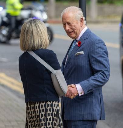 King Charles III visits veteran health care center in London LONDON, UNITED KINGDOM - NOVEMBER 5:&nbsp; King Charles III arrives at Chatfield Health Care in London, United Kingdom on November 5, 2025. King Charles’s visit to Chatfield. a center offering specialist health care to veterans, came ahead of Armistice Day anniversary. Ilyas Tayfun Salci Anadolu London United Kingdom. Editorial use only. Please get in touch for any other usage.  Copyright: x2025xAnadoluxIlyasxTayfunxSalcix