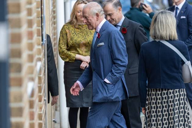 King Charles III visits veteran health care center in London LONDON, UNITED KINGDOM - NOVEMBER 5:&nbsp; King Charles III arrives at Chatfield Health Care in London, United Kingdom on November 5, 2025. King Charles’s visit to Chatfield. a center offering specialist health care to veterans, came ahead of Armistice Day anniversary. Ilyas Tayfun Salci Anadolu London United Kingdom. Editorial use only. Please get in touch for any other usage.  Copyright: x2025xAnadoluxIlyasxTayfunxSalcix