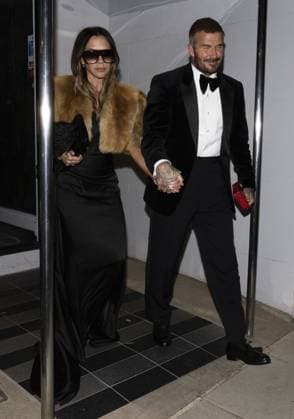 David Beckham knighthood 05 11 2025 Sir David Beckham celebrates his Knighthood with wife Victoria, family and friends at his pal Gordon Ramsay’s restaurant in Chelsea.  Copyright: xDarrenxFletcherx NINTCHDBPICT001036191418