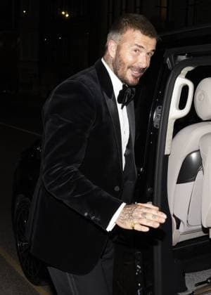 David Beckham knighthood 05 11 2025 Sir David Beckham celebrates his Knighthood with wife Victoria, family and friends at his pal Gordon Ramsay’s restaurant in Chelsea.  Copyright: xDarrenxFletcherx NINTCHDBPICT001036191571
