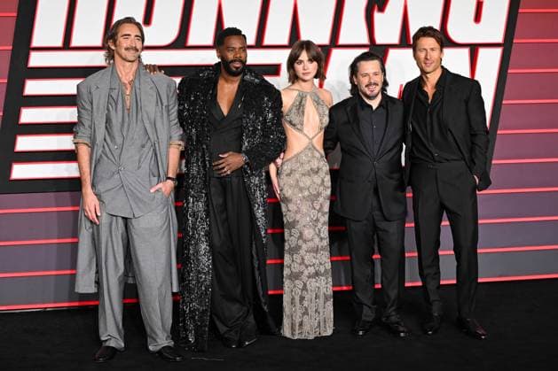 Celebrities at Paramount Pictures ˜The Running Man™ UK Premiere held at Odeon Luxe Leicester Square in London, England Featuring: Lee Pace, Colman Domingo, Emilia Jones, Edgar Wright, Glen Powell Where: London, United Kingdom When: 05 Nov 2025 Credit: Cover Images EDITORIAL USE ONLY. NOT FOR USE BY NEWSPAPERS BASED IN THE UK. Copyright: xx coverimg55244943