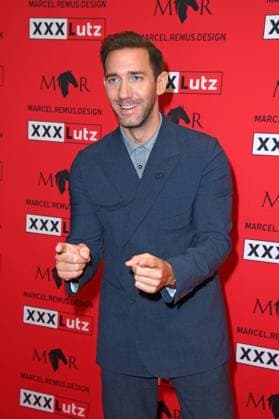 Marcel Remus at the presentation of the Marcel Remus bedding collection Bedtime Stories in the premium furniture and furnishing store XXXLutz in Nuremberg on 05 11 2025
