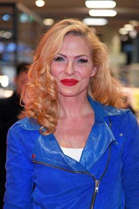 Sonya Kraus at the presentation of the Marcel Remus bedding collection Bedtime Stories in the premium furniture and furnishing store XXXLutz in Nuremberg on 05 11 2025