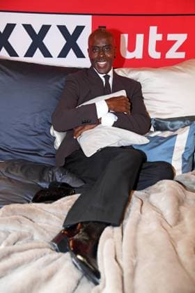 Bruce Darnell at the presentation of the Marcel Remus bedding collection Bedtime Stories at the premium furniture and furnishing store XXXLutz in Nuremberg on 05 11 2025