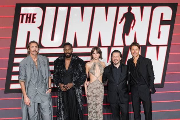 The Running Man UK Premiere in London LONDON, UNITED KINGDOM - NOVEMBER 05: Lee Pace, Colman Domingo, Emila Jones, Edgar Wright and Glen Powell attend the UK premiere of The Running Man at The Odeon Luxe, Leicester Square in London, United Kingdom on November 05, 2025. Wiktor Szymanowicz Anadolu London United Kingdom. Editorial use only. Please get in touch for any other usage.  Copyright: x2025xAnadoluxWiktorxSzymanowiczx