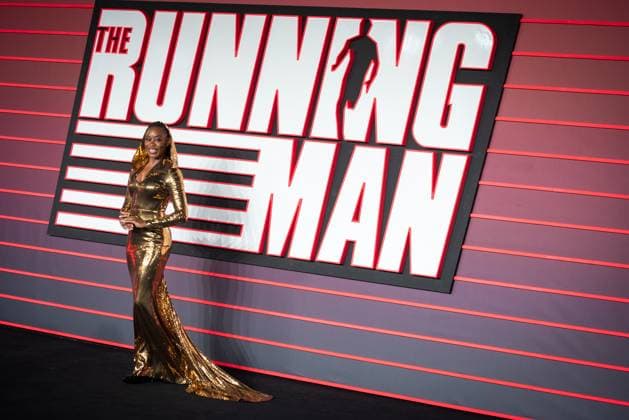 The Running Man UK Premiere in London - 05 Nov 2025 Oluniké Adeliyi attends The Running Man UK Premiere at Odeon Luxe Leicester Square. London United Kingdom Copyright: xLoredanaxSangiulianox xSOPAxImagesx LSangiuliano-0502