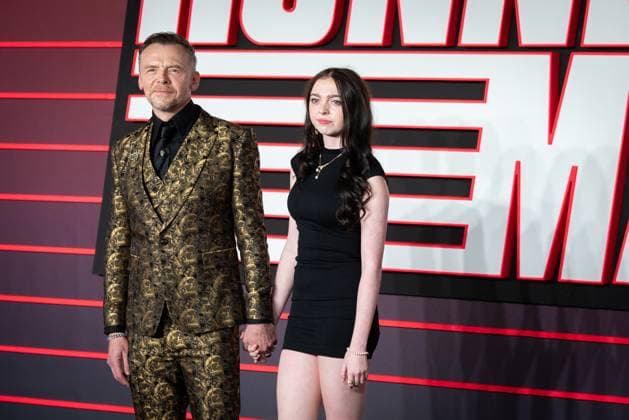 The Running Man UK Premiere in London - 05 Nov 2025 Simon Pegg and Matilda Pegg attend The Running Man UK Premiere at Odeon Luxe Leicester Square. London United Kingdom Copyright: xLoredanaxSangiulianox xSOPAxImagesx LSangiuliano-0539