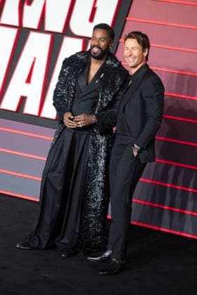 The Running Man UK Premiere in London - 05 Nov 2025 Colman Domingo and Glen Powell attend The Running Man UK Premiere at Odeon Luxe Leicester Square. London United Kingdom Copyright: xLoredanaxSangiulianox xSOPAxImagesx LSangiuliano-0284