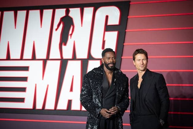The Running Man UK Premiere in London - 05 Nov 2025 Colman Domingo and Glen Powell attend The Running Man UK Premiere at Odeon Luxe Leicester Square. London United Kingdom Copyright: xLoredanaxSangiulianox xSOPAxImagesx LSangiuliano-0307