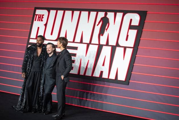 The Running Man UK Premiere in London - 05 Nov 2025 Colman Domingo, Edgar Wright and Glen Powell attend The Running Man UK Premiere at Odeon Luxe Leicester Square. London United Kingdom Copyright: xLoredanaxSangiulianox xSOPAxImagesx LSangiuliano-0325
