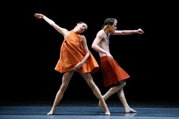 AUSTRALIAN BALLET PRISM FULL DRESS REHERSAL, Dancers perform Seven Days by Australian choreographer Stephanie Lake during a dress rehearsal for The Australian Ballet™s Prism at the Sydney Opera House in Sydney, Thursday, November 6, 2025. ( NO ARCHIVING SYDNEY NEW SOUTH WALES AUSTRALIA  Copyright: xDANxHIMBRECHTSx 20251106134158011003