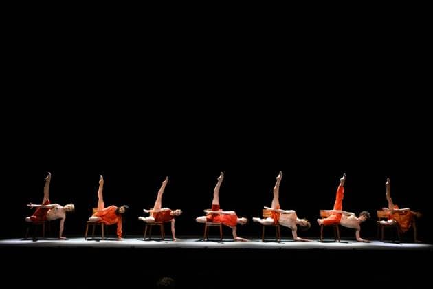 AUSTRALIAN BALLET PRISM FULL DRESS REHERSAL, Dancers perform Seven Days by Australian choreographer Stephanie Lake during a dress rehearsal for The Australian Ballet™s Prism at the Sydney Opera House in Sydney, Thursday, November 6, 2025. ( NO ARCHIVING SYDNEY NEW SOUTH WALES AUSTRALIA  Copyright: xDANxHIMBRECHTSx 20251106159719837443