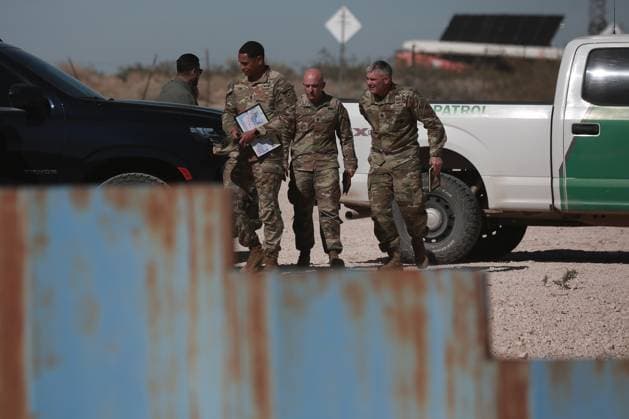 Border Patrol reinforce their security operations near the Jeronimo-Santa Teresa border CIUDAD JUAREZ , MEXICO - NOVEMBER 5: Border Patrol agents assigned to the El Paso sector reinforce their security operations near the Jeronimo-Santa Teresa border area seen from Ciudad Juarez, Mexico on November 5, 2025. Several Stryker armored vehicles, deployed months ago to the U.S. southern border to intensify surveillance at this location. Two helicopters and a large number of soldiers were also present, along with a mobile tower equipped with radar and night-vision cameras. Surveillance operation was intensified on Wednesday due to increase the number of migrants crossing into U.S. territory during supermoon according to CBP. The area was monitored  Copyright: x2025xAnadoluxChristianxTorresx