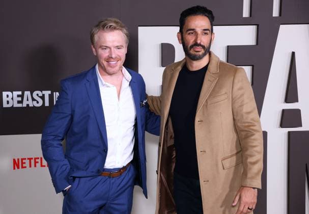 The Beast In Me Special Screening - NYC Amir Arison and Diego Klattenhoff attend the The Beast in Me Special Screening at the Plaza Hotel in New York, NY on November 5, 2025. Photo by Charles Guerin ABACAPRESS.COM New York City NY United States  Copyright: xGuerinxCharles ABACAx