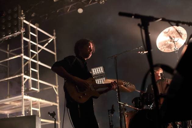 Alexander Giannascoli aka Alex G at a concert at Huxleys Neue Welt in Berlin, November 5, 2025 Alex G concert Berlin