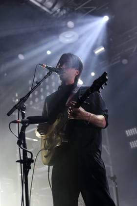Alexander Giannascoli aka Alex G at a concert at Huxleys Neue Welt in Berlin, November 5, 2025 Alex G concert Berlin