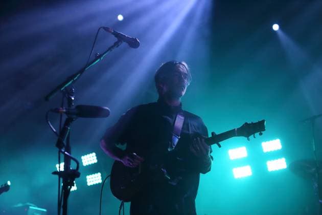 Alexander Giannascoli aka Alex G at a concert at Huxleys Neue Welt in Berlin, November 5, 2025 Alex G concert Berlin