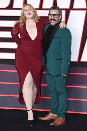 Honey Ross and Gav Murphy at the premiere of the movie The Running Man at Odeon Luxe Leicester Square London, 05 11 2025 Foto:xS.xVasx xFuturexImagex running_5140