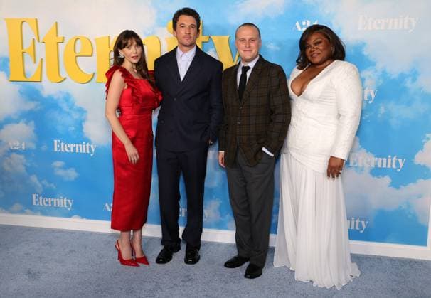 05 November 2025 - Los Angeles, California - Elizabeth Olsen, Miles Teller, John Early, Da Vine Joy Randolph. Eternity Special Film Screening held at AMC Century City 15. Los Angeles USA - ZUMAa123 20251105_zaa_a123_070 Copyright: xADx