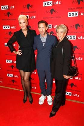 Brigitte Nielsen, Marcel Remus and Silke Remus at the XXXLutz x Marcel Remus Collection launch in the premium furniture and interior design store XXXLutz Nuremberg, 05 11 2025 Foto:xAgenturxWehnertx xGränzdörferx xFuturexImagex remus_5134