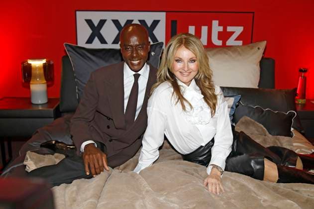 Bruce Darnell and Frauke Ludowig at the XXXLutz x Marcel Remus Collection launch in the premium furniture and furnishing store XXXLutz Nuremberg, 05 11 2025 Foto:xAgenturxWehnertx xGränzdörferx xFuturexImagex remus_5146