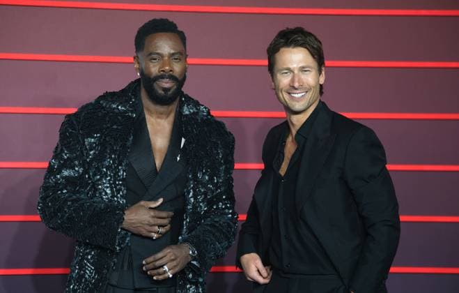 The Running Man UK Premiere Colman Domingo and Glen Powell at the The Running Man UK premiere at Odeon Luxe Leicester Square, London, England London Odeon Luxe Leicester Square UK Copyright: xFredxDuvalx