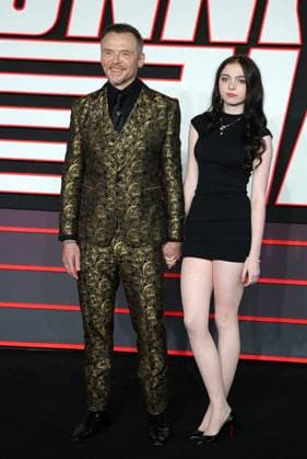The Running Man UK Premiere Simon Pegg and daughter Matilda Pegg at the The Running Man UK premiere at Odeon Luxe Leicester Square, London, England London Odeon Luxe Leicester Square UK Copyright: xFredxDuvalx