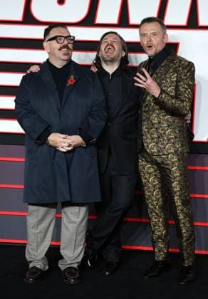 The Running Man UK Premiere Nick Frost, Edgar Wright and Simon Pegg at the The Running Man UK premiere at Odeon Luxe Leicester Square, London, England London Odeon Luxe Leicester Square UK Copyright: xFredxDuvalx