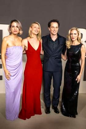 November 5, 2025, New York, United States: (L-R) Natalie Morales, Claire Danes, Matthew Rhys and Brittany Snow attend Netflix s The Beast In Me New York Premiere at The Plaza Hotel. New York United States - ZUMAs197 20251105_aaa_s197_622 Copyright: xRonxAdarx