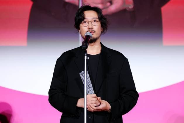 Wang Chuan-jun, November 05, 2025 - Wang Chuan-jun, speak after winning Award for Best Actor for the film Mothertongue during the 38th Tokyo International Film Festival. award ceremony, in Tokyo, Japan on November 05, 2025.  aflo_309485565