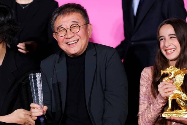Zhang Lu, November 05, 2025 - Winners pose for the cameras during the closing ceremony of the 38th Tokyo International Film Festival. award ceremony, in Tokyo, Japan on November 05, 2025.  aflo_309487168