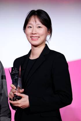 Lee Ji-yun, November 05, 2025 - Lee Ji-yun, speak after winning Asian Students film Conference best film award for the film Floating during the 38th Tokyo International Film Festival. award ceremony, in Tokyo, Japan on November 05, 2025.  aflo_309478997