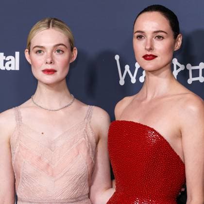 Los Angeles Premiere Of Neon s Sentimental Value American actress and singer Elle Fanning wearing a Fendi Couture dress and Cartier jewelry and Norwegian actress Renate Reinsve wearing a Schiaparelli FW25 Couture gown arrive at the Los Angeles Premiere Of Neon s Sentimental Value held at the DGA Theater Complex at The Directors Guild of America in Los Angeles, California, United States. DGA Theater Complex at The Directors Guild of America, Los Angeles, California, USA California United States  Copyright: xImagexPressxAgencyx originalFilename: collin-losangel251106_npaUr.jpg