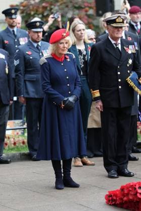 . 06 11 2025. London, United Kingdom. Queen Camilla at the 97th year of the Field of Remembrance at Westminster Abbey in London.  xStephenxLockx xi-Imagesx IIM-26357-0005