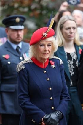 . 06 11 2025. London, United Kingdom. Queen Camilla at the 97th year of the Field of Remembrance at Westminster Abbey in London.  xStephenxLockx xi-Imagesx IIM-26357-0006