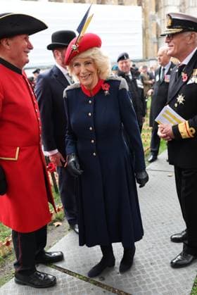 . 06 11 2025. London, United Kingdom. Queen Camilla at the 97th year of the Field of Remembrance at Westminster Abbey in London.  xStephenxLockx xi-Imagesx IIM-26357-0028