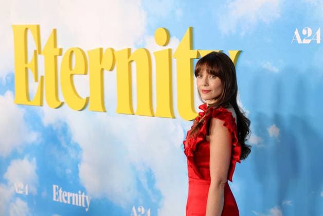 Elizabeth Olsen attends the Los Angeles Special Screening of A24 s Eternity at the AMC Century City 15 in Los Angeles, CA on Wednesday, November 5, 2025. Storyline: In an afterlife where souls have one week to decide where to spend eternity, Joan is faced with the impossible choice between the man she spent her life with and her first love, who died young and has waited decades for her to arrive.  LAP20251105806 GREGxGRUDT