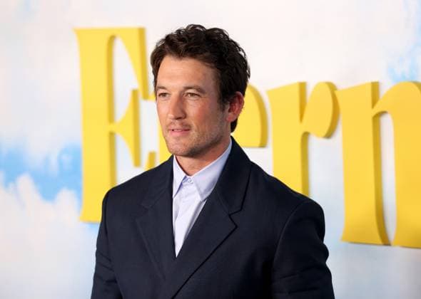 Miles Teller attends the Los Angeles Special Screening of A24 s Eternity at the AMC Century City 15 in Los Angeles, CA on Wednesday, November 5, 2025. Storyline: In an afterlife where souls have one week to decide where to spend eternity, Joan is faced with the impossible choice between the man she spent her life with and her first love, who died young and has waited decades for her to arrive.  LAP20251105820 GREGxGRUDT