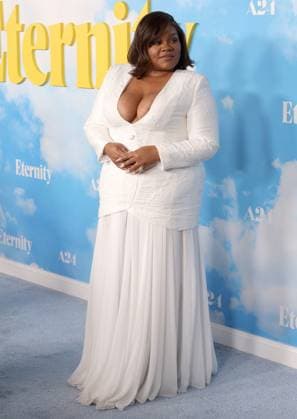 Da Vine Joy Randolph attends the Los Angeles Special Screening of A24 s Eternity at the AMC Century City 15 in Los Angeles, CA on Wednesday, November 5, 2025. Storyline: In an afterlife where souls have one week to decide where to spend eternity, Joan is faced with the impossible choice between the man she spent her life with and her first love, who died young and has waited decades for her to arrive.  LAP20251105840 GREGxGRUDT
