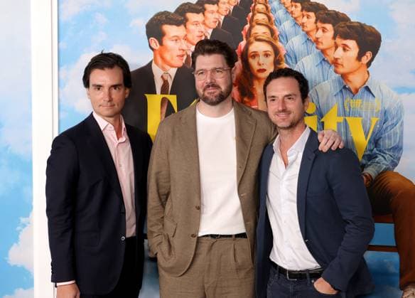 Tim White, David Freyne and Trevor White attend the Los Angeles Special Screening of A24 s Eternity at the AMC Century City 15 in Los Angeles, CA on Wednesday, November 5, 2025. Storyline: In an afterlife where souls have one week to decide where to spend eternity, Joan is faced with the impossible choice between the man she spent her life with and her first love, who died young and has waited decades for her to arrive.  LAP20251105875 GREGxGRUDT