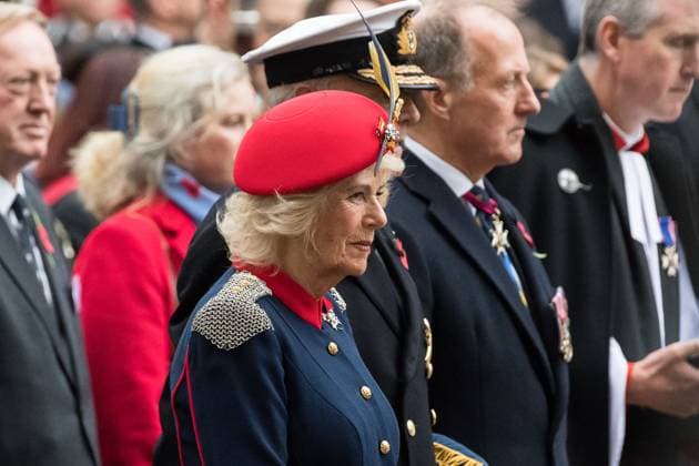 November 6, 2025, London, England, United Kingdom: British QUEEN CAMILLA visits Field of Remembrance in the grounds of Westminster Abbey where wooden crosses are planted each year in November to commemorate those who have lost their lives serving in the Armed Forces. London United Kingdom - ZUMAs371 20251106_zip_s371_043 Copyright: xWiktorxSzymanowiczx